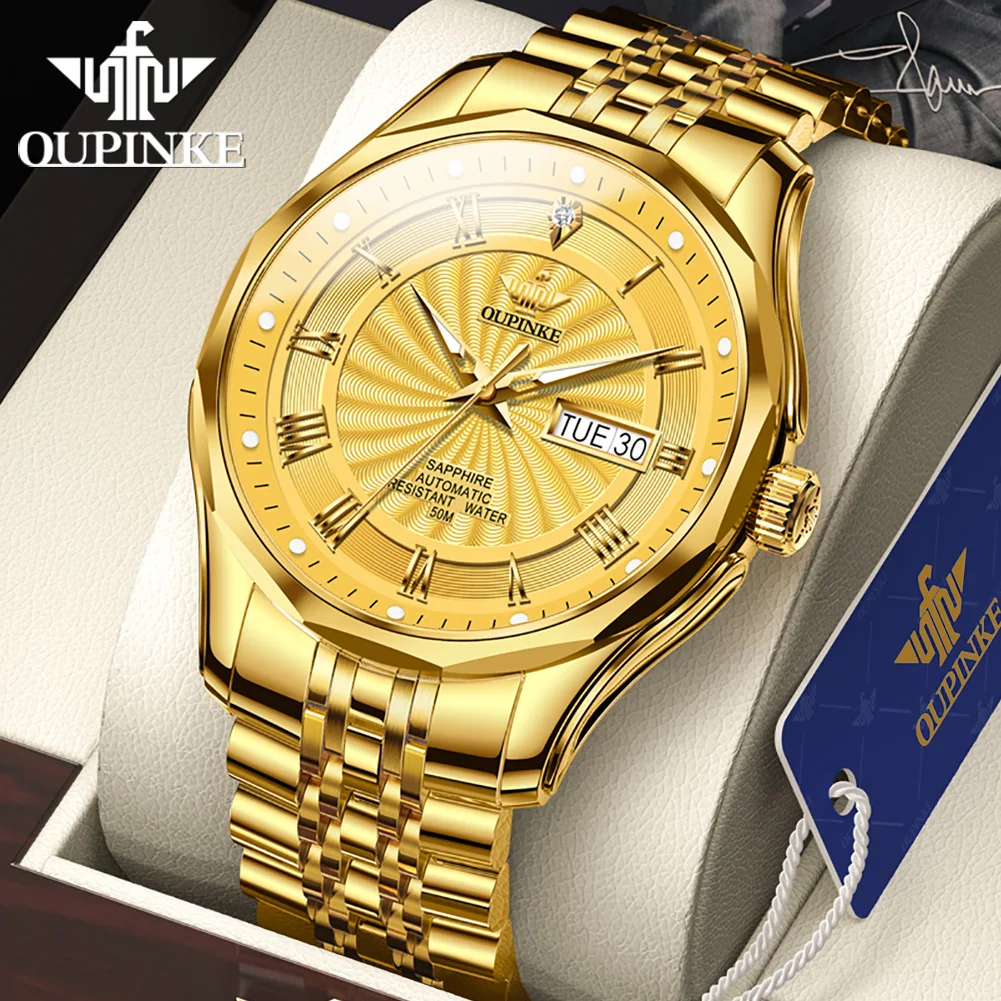 Business Elite Real Diamond 50m Waterproof Stainless Steel Men's Mechanical Watches Luxury Brand OUPINKE Automatic Watch Man
Business Elite Real Diamond 50m Waterproof Stainless Steel Men's Mechanical Watches Luxury Brand OUPINKE Automatic Watch Man