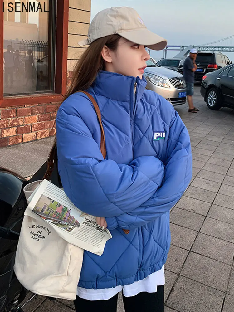 2022 New Arrival Women Winter Bomber Jacket Stand Collar Solid Black Blue Beige Female Fashion Outwear Casual Parka Coat
2022 New Arrival Women Winter Bomber Jacket Stand Collar Solid Black Blue Beige Female Fashion Outwear Casual Parka Coat