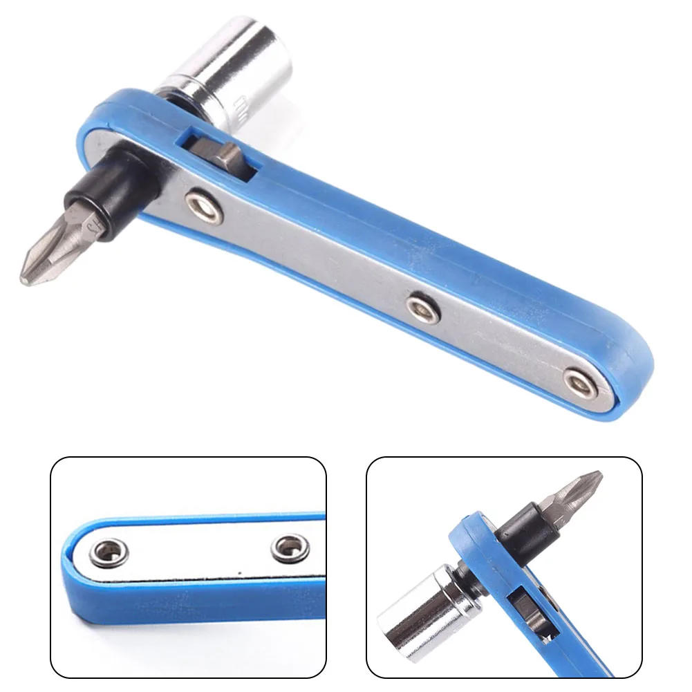 3 In 1 High Quality Screwdriver Set Blue 1/4inch Ratchet Wrench With Bit Socket PH2 Screwdriver Set Hand Tools Spares
3 In 1 High Quality Screwdriver Set Blue 1/4inch Ratchet Wrench With Bit Socket PH2 Screwdriver Set Hand Tools Spares