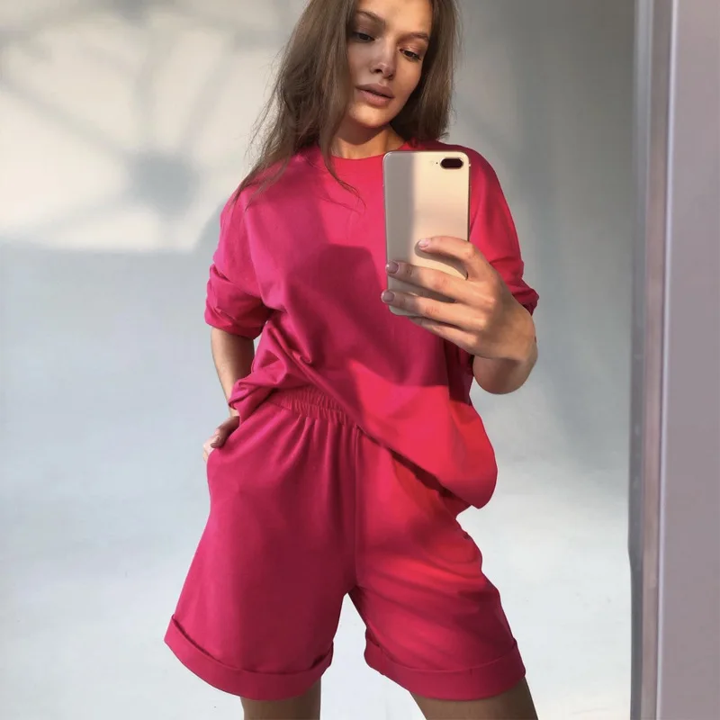 SeigurHry Women 2 Piece Outfits Short Set with Pockets Oversized T Shirts Long Sleeve Tops Workout Loose Casual Tracksuit
SeigurHry Women 2 Piece Outfits Short Set with Pockets Oversized T Shirts Long Sleeve Tops Workout Loose Casual Tracksuit