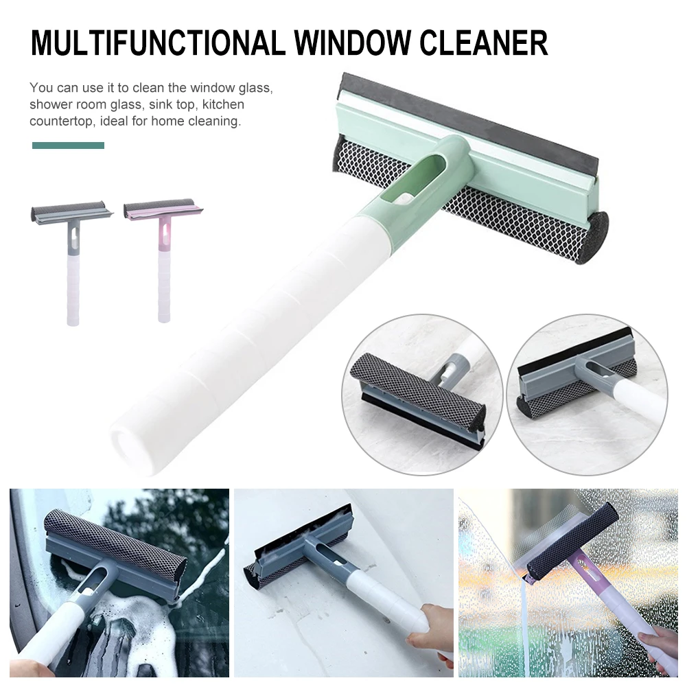 Window Glass Cleaning Tool Double-sided Disassemble Rod Window Cleaner Scraper Mop Squeegee Wiper with Water Spray Bottle
Window Glass Cleaning Tool Double-sided Disassemble Rod Window Cleaner Scraper Mop Squeegee Wiper with Water Spray Bottle