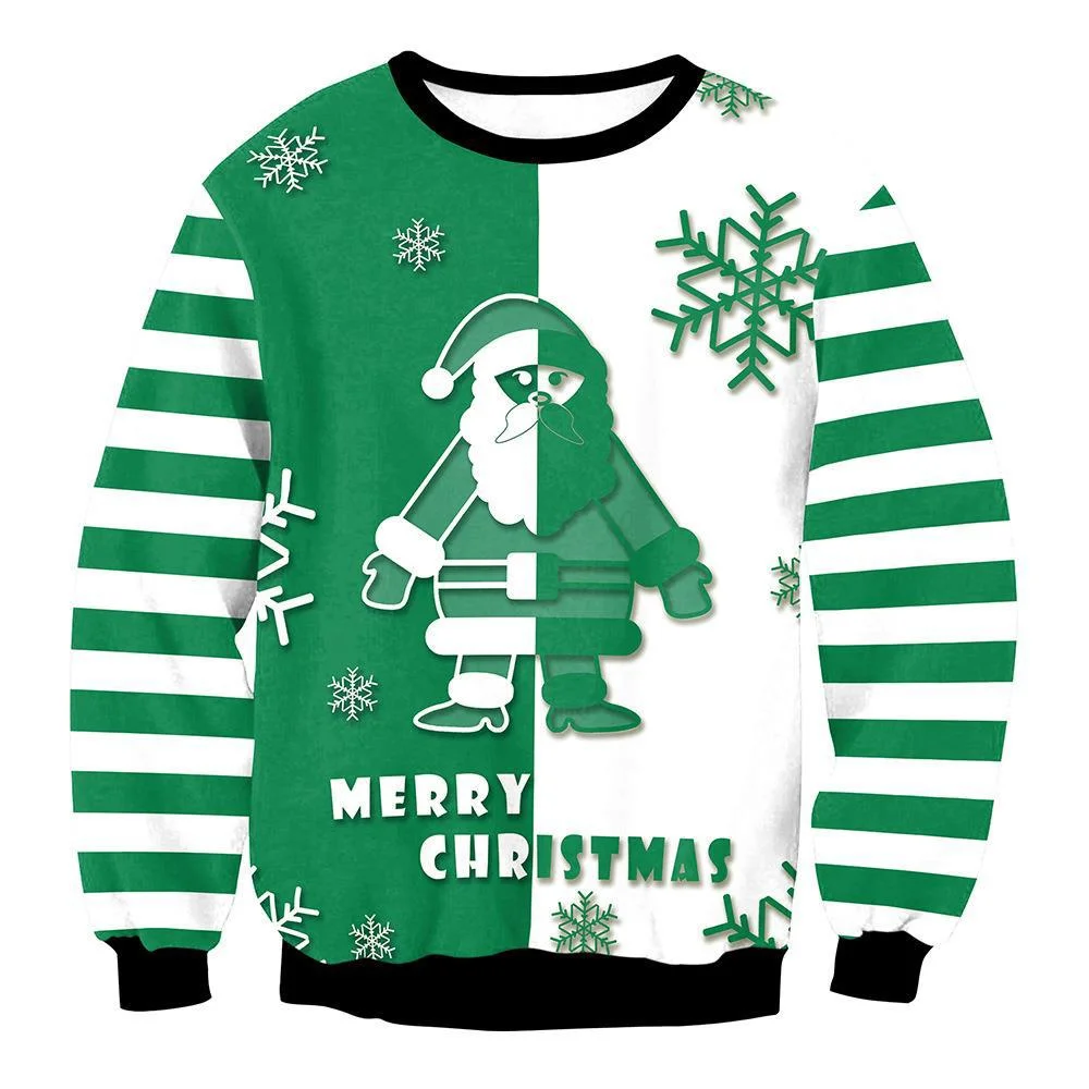 Christmas 3D Digital Printing Party Sweater Autumn And Winter Couple Round Neck Long Sleeve T-shirt Animal Cat Pattern Men's Top
Christmas 3D Digital Printing Party Sweater Autumn And Winter Couple Round Neck Long Sleeve T-shirt Animal Cat Pattern Men's Top