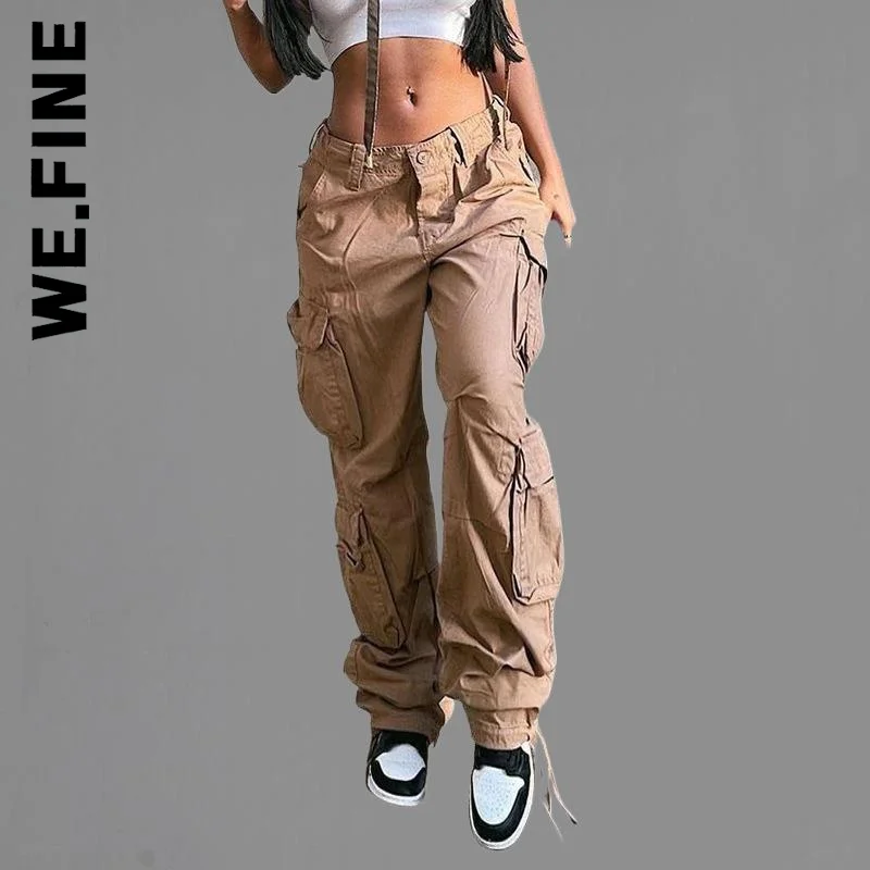 We.Fine Women Trousers Fashion Pants Leg Wide Leg Trendy Y2k Cargo Pants Long Pant Quality Slim Bottoms Pants Female Female
We.Fine Women Trousers Fashion Pants Leg Wide Leg Trendy Y2k Cargo Pants Long Pant Quality Slim Bottoms Pants Female Female