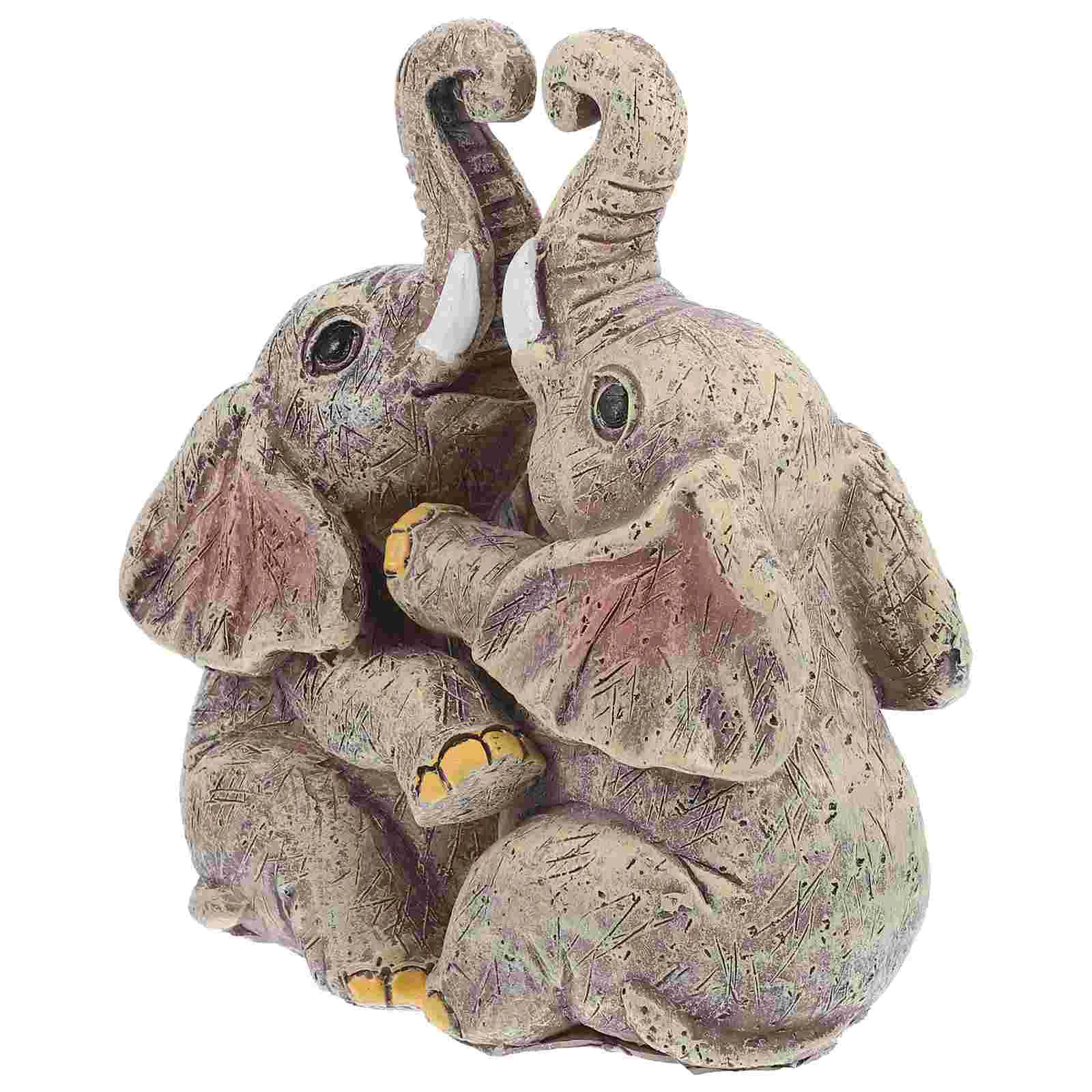 2pcs Lover Elephant Statue Desktop Resin Elephant Figurines Valentines Gift
2pcs Lover Elephant Statue Desktop Resin Elephant Figurines Valentines Gift