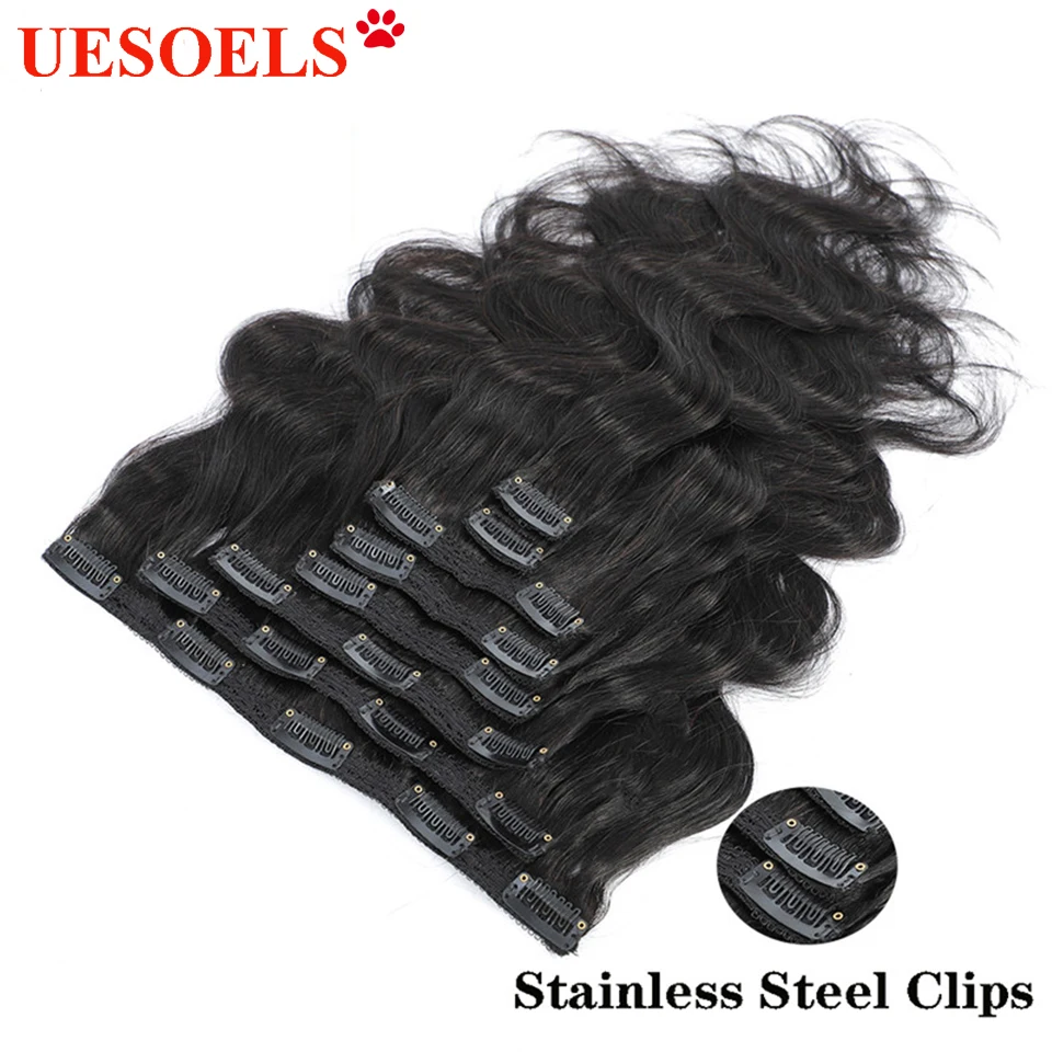 Uesoels 8 Pcs/Set Natural Color Clip Ins Remy Human Hair 12-26 Inches 120Gram Body Wave Clip In Human Hair Extensions Full Head
Uesoels 8 Pcs/Set Natural Color Clip Ins Remy Human Hair 12-26 Inches 120Gram Body Wave Clip In Human Hair Extensions Full Head