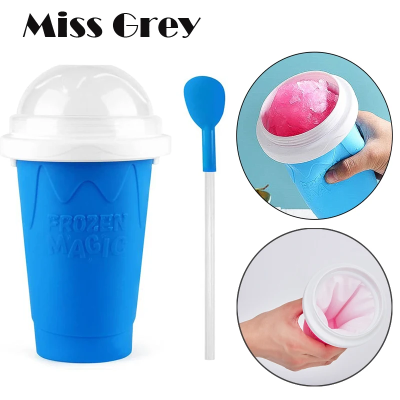 Quick Frozen Smoothies Cup Magic Slushy Cup Maker Homemade Milkshake Bottle Fast Cooling Portable Slushy Maker with Straw Spoon
Quick Frozen Smoothies Cup Magic Slushy Cup Maker Homemade Milkshake Bottle Fast Cooling Portable Slushy Maker with Straw Spoon