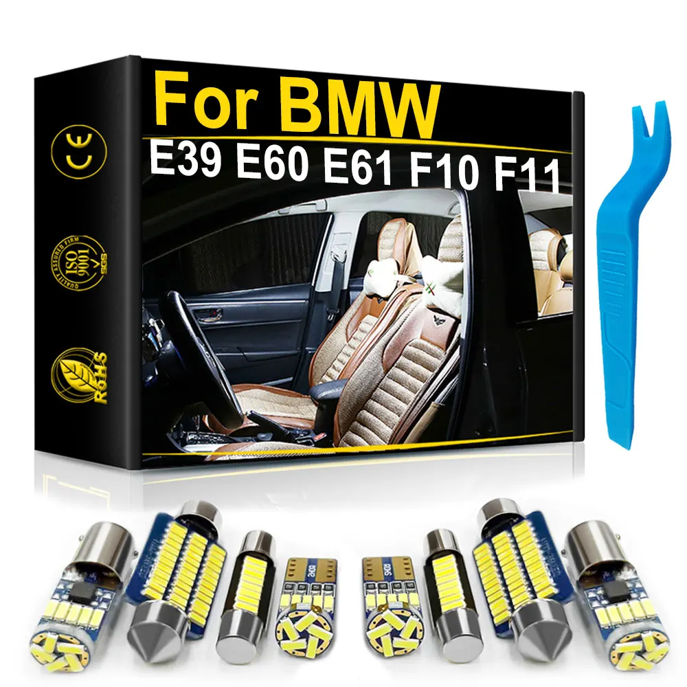 For BMW 5 Series E39 E60 E61 F10 F11 530d 540i Accessories Car Interior Trunk Door Footwell Light LED Canbus Auto Lamp Kit
For BMW 5 Series E39 E60 E61 F10 F11 530d 540i Accessories Car Interior Trunk Door Footwell Light LED Canbus Auto Lamp Kit