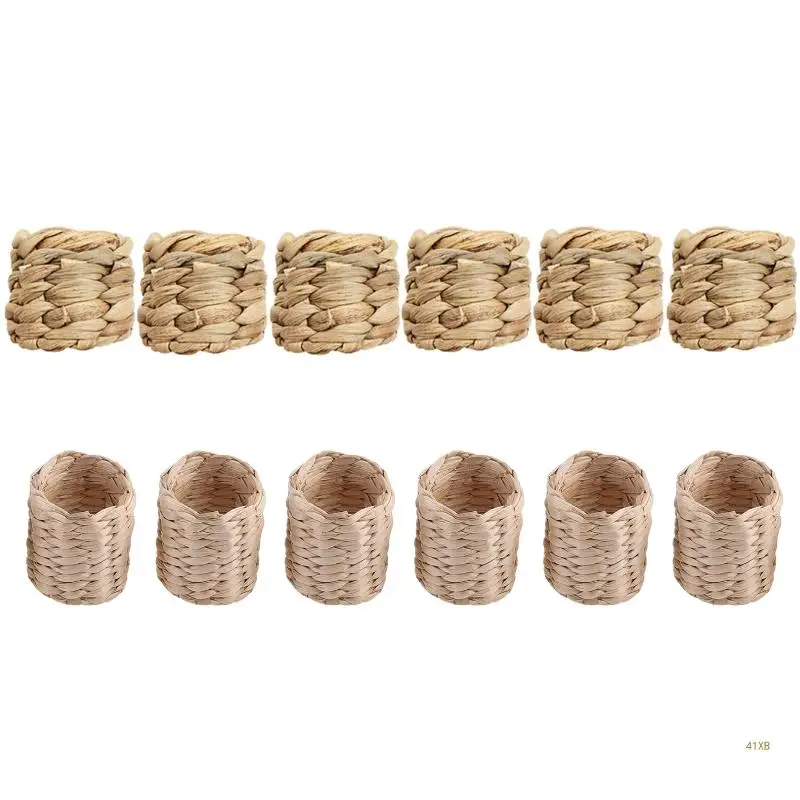 41XB тканая Пряжка для салфеток ручной работы, плетеный держатель для салфеток для обеденного стола
41XB тканая Пряжка для салфеток ручной работы, плетеный держатель для салфеток для обеденного стола