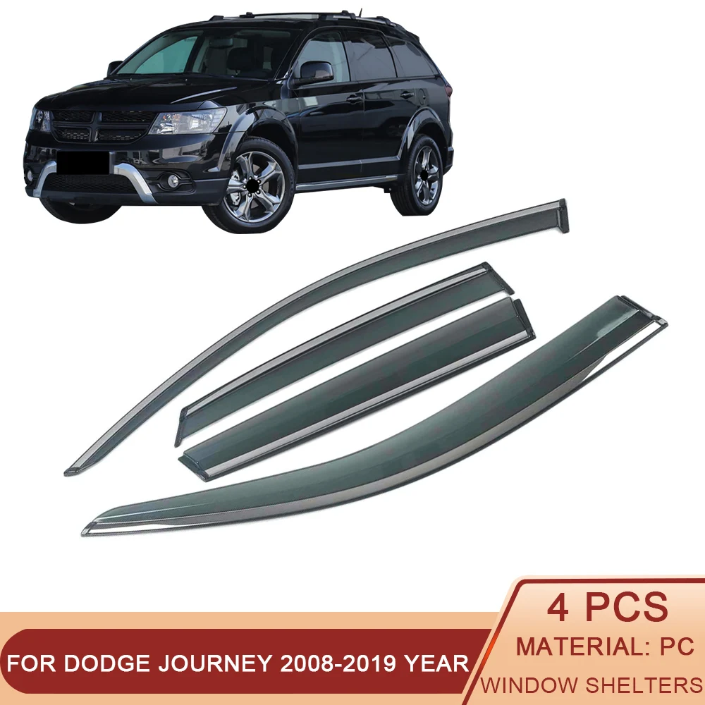 For DODGE Journey 2008-2019 Car Window Sun Rain Shade Visors Shield Shelter Protector Cover Frame Sticker Exterior Accessories
For DODGE Journey 2008-2019 Car Window Sun Rain Shade Visors Shield Shelter Protector Cover Frame Sticker Exterior Accessories