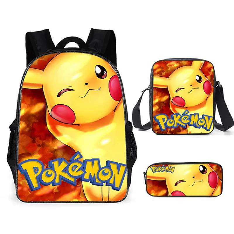 Anime Pokémon Pikachu Kawaii Schoolbag Three-piece Set Creative Student Backpack Pencil Bag Set Kids Boy Girl Gift
Anime Pokémon Pikachu Kawaii Schoolbag Three-piece Set Creative Student Backpack Pencil Bag Set Kids Boy Girl Gift
