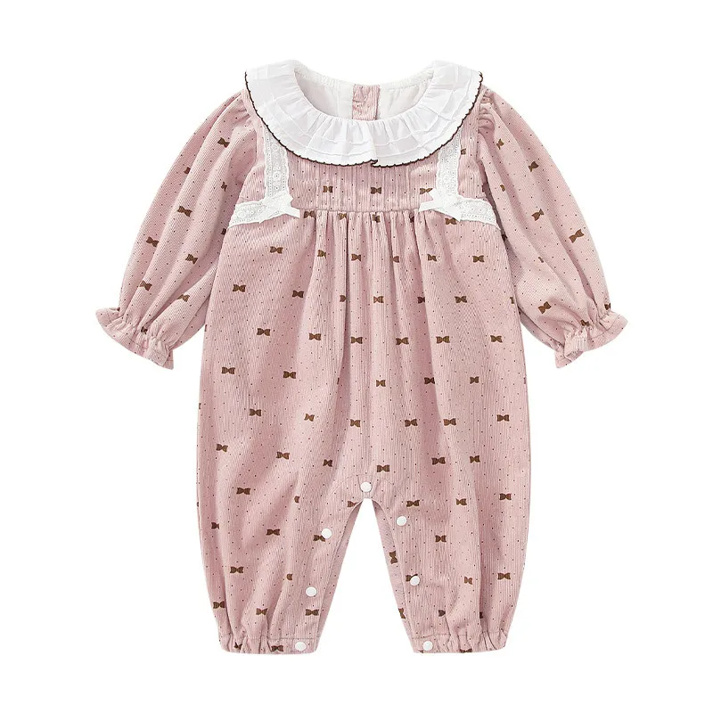 Autumn and Winter Children's Clothing Infant One-piece Long Sleeves Bowknot Print Toddler Romper Kids Jumpsuit Baby Girl Clothes
Autumn and Winter Children's Clothing Infant One-piece Long Sleeves Bowknot Print Toddler Romper Kids Jumpsuit Baby Girl Clothes
