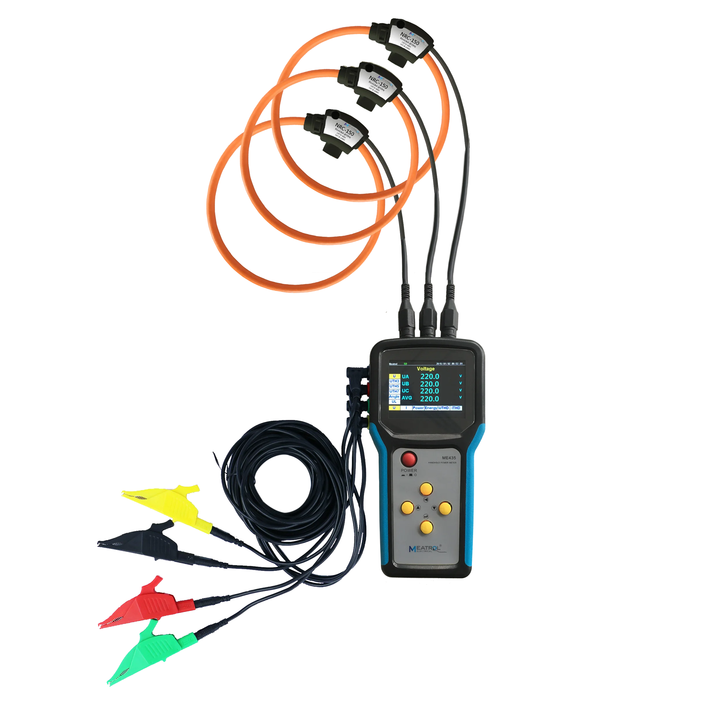 ME435 Handheld Data Logger Power Quality Analyzer Energy meter 
ME435 Handheld Data Logger Power Quality Analyzer Energy meter