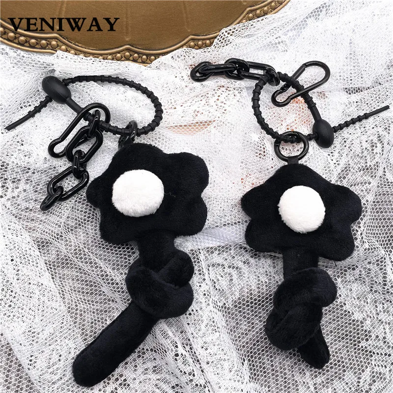 Kawaii Black and White Contrast Color Flowers Shape Keychains Plush Key Wallet Bag Cellphone Pendant Key Ring Holder Accessory
Kawaii Black and White Contrast Color Flowers Shape Keychains Plush Key Wallet Bag Cellphone Pendant Key Ring Holder Accessory