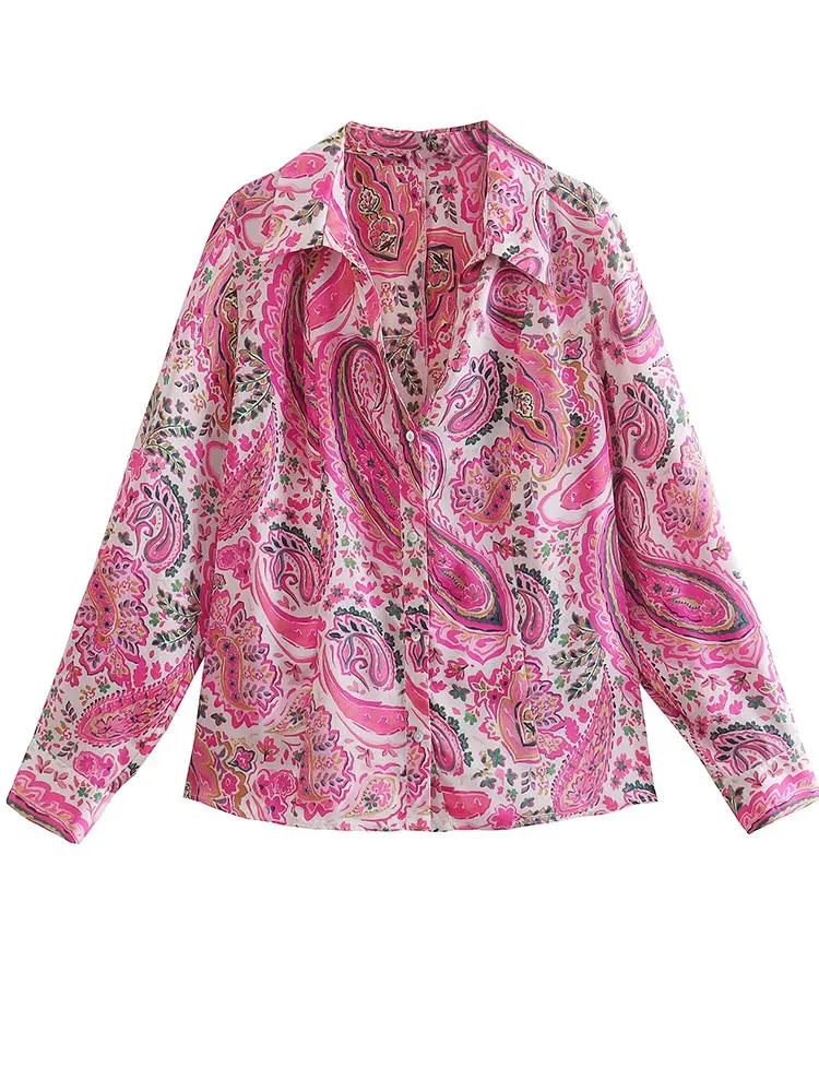 Nlzgmsj ZBZA 2022 Women Spring Shirts Chic Floral Printed Oversized Button Shirts Comfortable Mujer Tops Casual Blouses 202202 
Nlzgmsj ZBZA 2022 Women Spring Shirts Chic Floral Printed Oversized Button Shirts Comfortable Mujer Tops Casual Blouses 202202