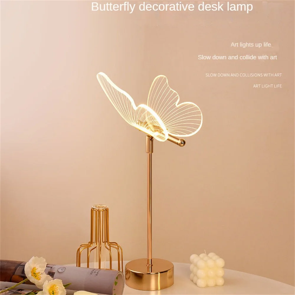

Ambience Lamps Butterfly Shape Soft Light Transmission Rustproof Corrosion Prevention Smooth Edges Led Night Lights Portable