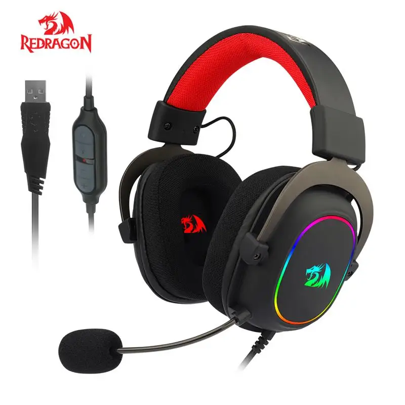 Игровые наушники Redragon H510-RGB Zeus X с микрофоном и шумоподавлением, компьютерная гарнитура 7,1 с USB и объемным звучанием, наушники, контроллер EQ
Игровые наушники Redragon H510-RGB Zeus X с микрофоном и шумоподавлением, компьютерная гарнитура 7,1 с USB и объемным звучанием, наушники, контроллер EQ