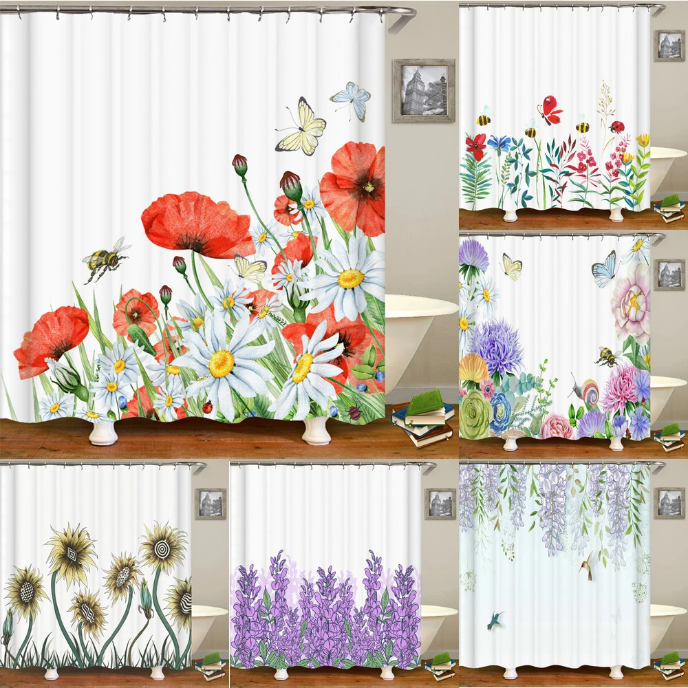240x180cm Bathroom Waterproof Shower Curtain Beautiful Flower Plant Leaves Printing Polyester Home Decoration Curtain With Hook
240x180cm Bathroom Waterproof Shower Curtain Beautiful Flower Plant Leaves Printing Polyester Home Decoration Curtain With Hook