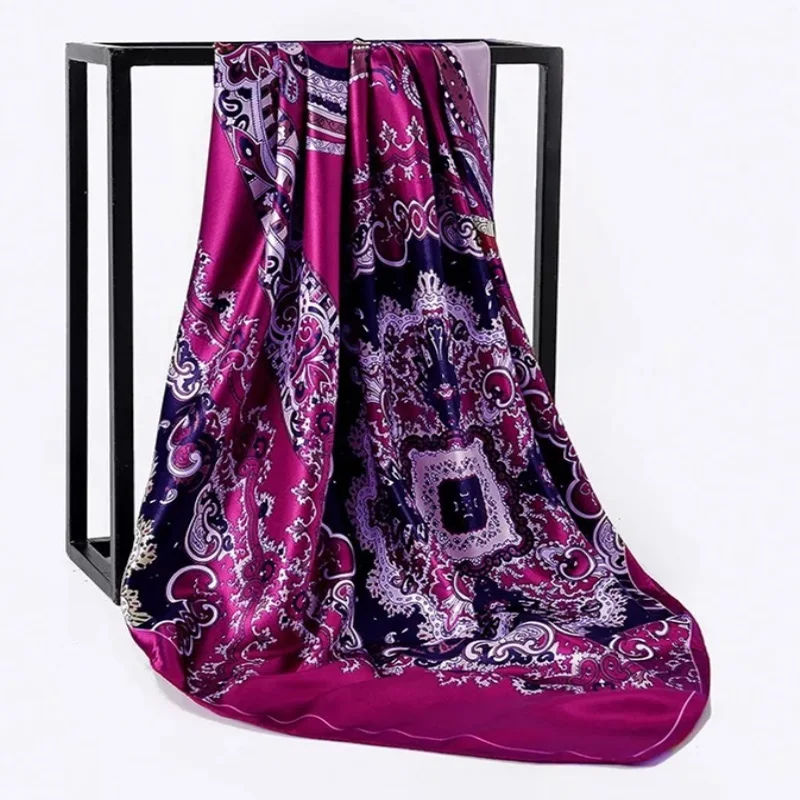 Sunscreen Kerchief Silk Scarves Fashion Print Colour Headcloth Luxury Square Bandannas Popular 90*90CM Shawl Spring summer Musli
Sunscreen Kerchief Silk Scarves Fashion Print Colour Headcloth Luxury Square Bandannas Popular 90*90CM Shawl Spring summer Musli
