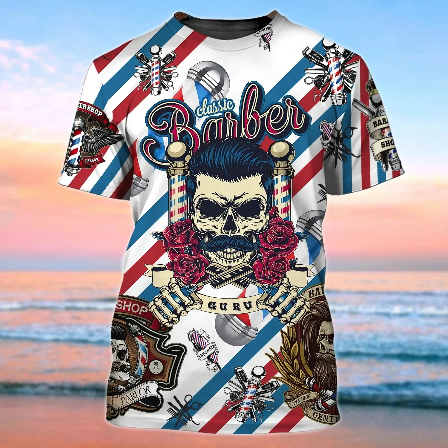 Fashion Barber Men's T Shirt Haircut Tool Print Vintage Skulls Graphics Short Sleeve Tops Workwear Tees Oversized Men's Clothing
Fashion Barber Men's T Shirt Haircut Tool Print Vintage Skulls Graphics Short Sleeve Tops Workwear Tees Oversized Men's Clothing