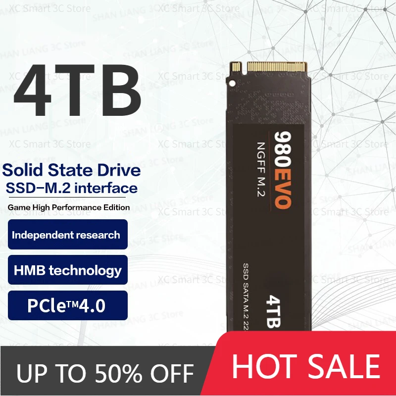 Original 2023 NVME NGFF 4TB M2 2280 SSD M.2 SATA 512gb 1TB HDD 120g 240g 2TB HDD Disco Duro for Desktop Laptop
Original 2023 NVME NGFF 4TB M2 2280 SSD M.2 SATA 512gb 1TB HDD 120g 240g 2TB HDD Disco Duro for Desktop Laptop