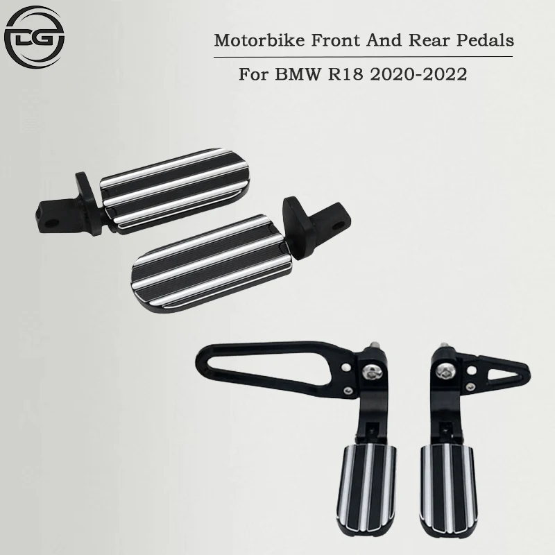 

For BMW R18 2020 2021 2022 Motorcycle Front Footrest Peg Pedal Passenger Footpeg Installation Kit Front Footrest CNC Aluminum