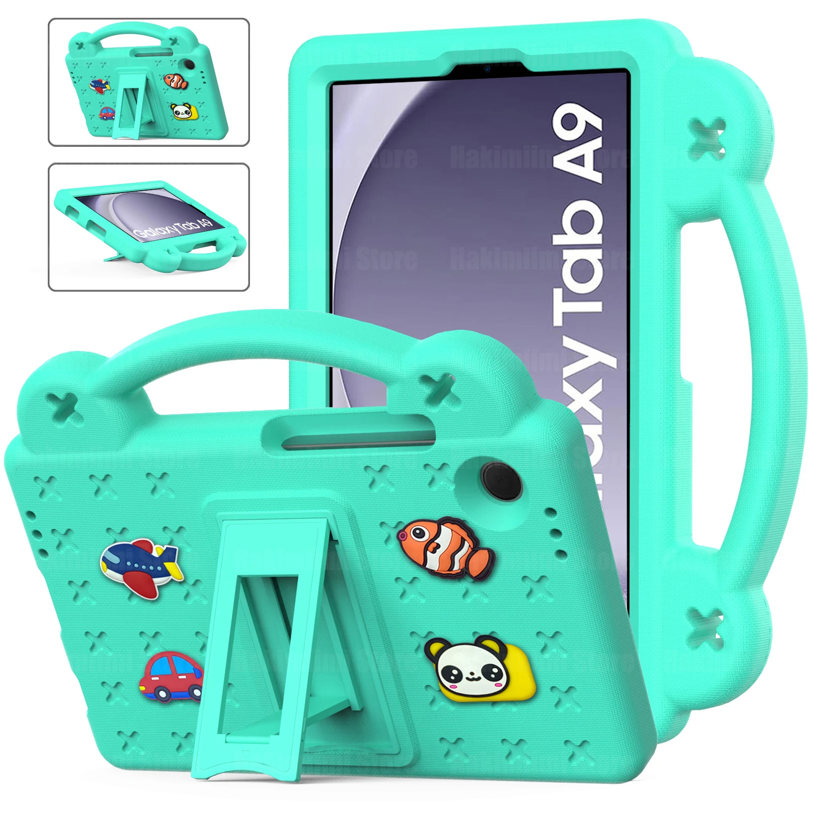 Детский чехол для Samsung Galaxy Tab A9 (8,7 дюйма) выпущенный из ЭВА противоударный чехол-подставка ручной работы для Samsung Galaxy Tab A9 2023 дюйма Чехол