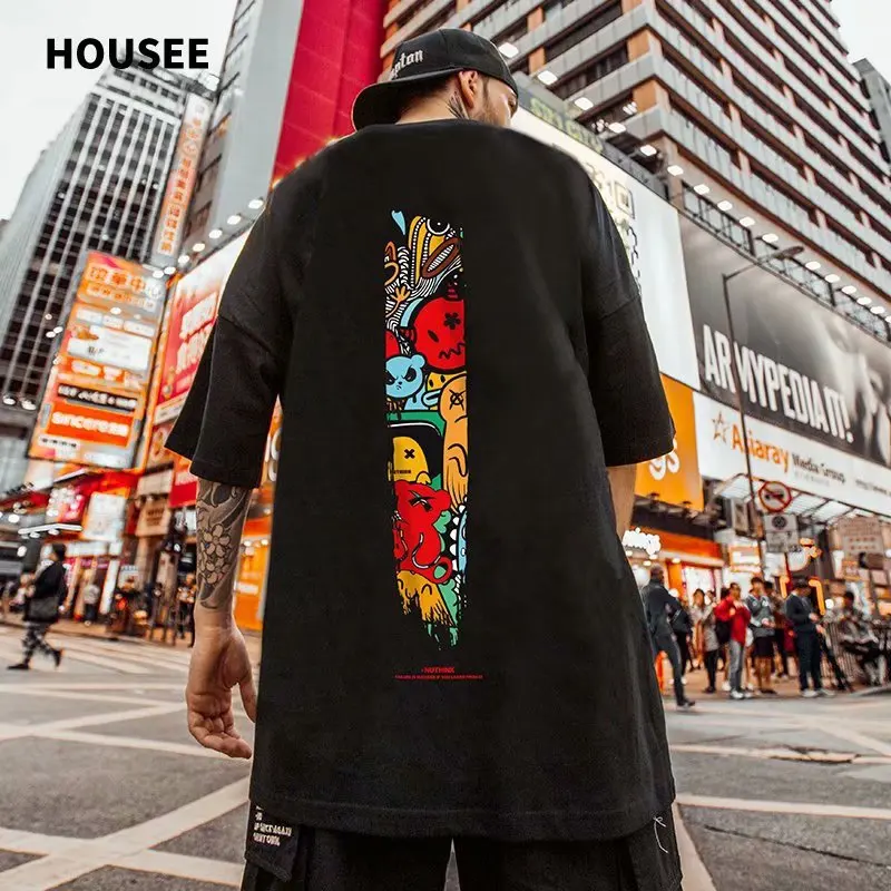 Hong Kong Street Little Monster Devil Short Sleeve Men's Tide Brand ins cartoon loose large size tide fat trend T-shirt 8XL
Hong Kong Street Little Monster Devil Short Sleeve Men's Tide Brand ins cartoon loose large size tide fat trend T-shirt 8XL