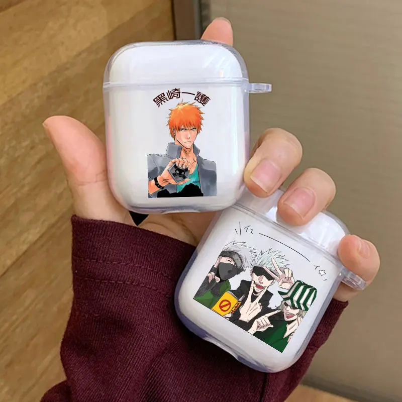 Hot Anime Bleach Kurosaki ichigo Earphone Case For Apple iPhone Charging Box For AirPods1 2 3 Pro Clear wireless Bluetooth case
Hot Anime Bleach Kurosaki ichigo Earphone Case For Apple iPhone Charging Box For AirPods1 2 3 Pro Clear wireless Bluetooth case