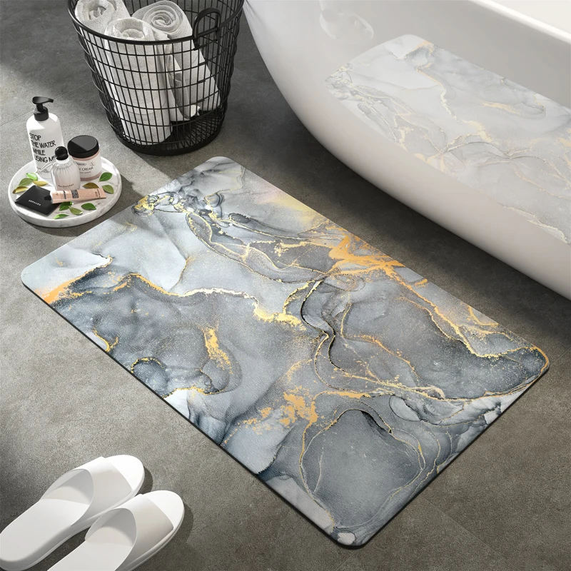 Diatomaceous Earth Floor Bath Mat Quick Dry Foot Mats Bathroom Rug Super Absorbent Toilet Carpet Anti-slip Rubber Shower Rug Pad
Diatomaceous Earth Floor Bath Mat Quick Dry Foot Mats Bathroom Rug Super Absorbent Toilet Carpet Anti-slip Rubber Shower Rug Pad