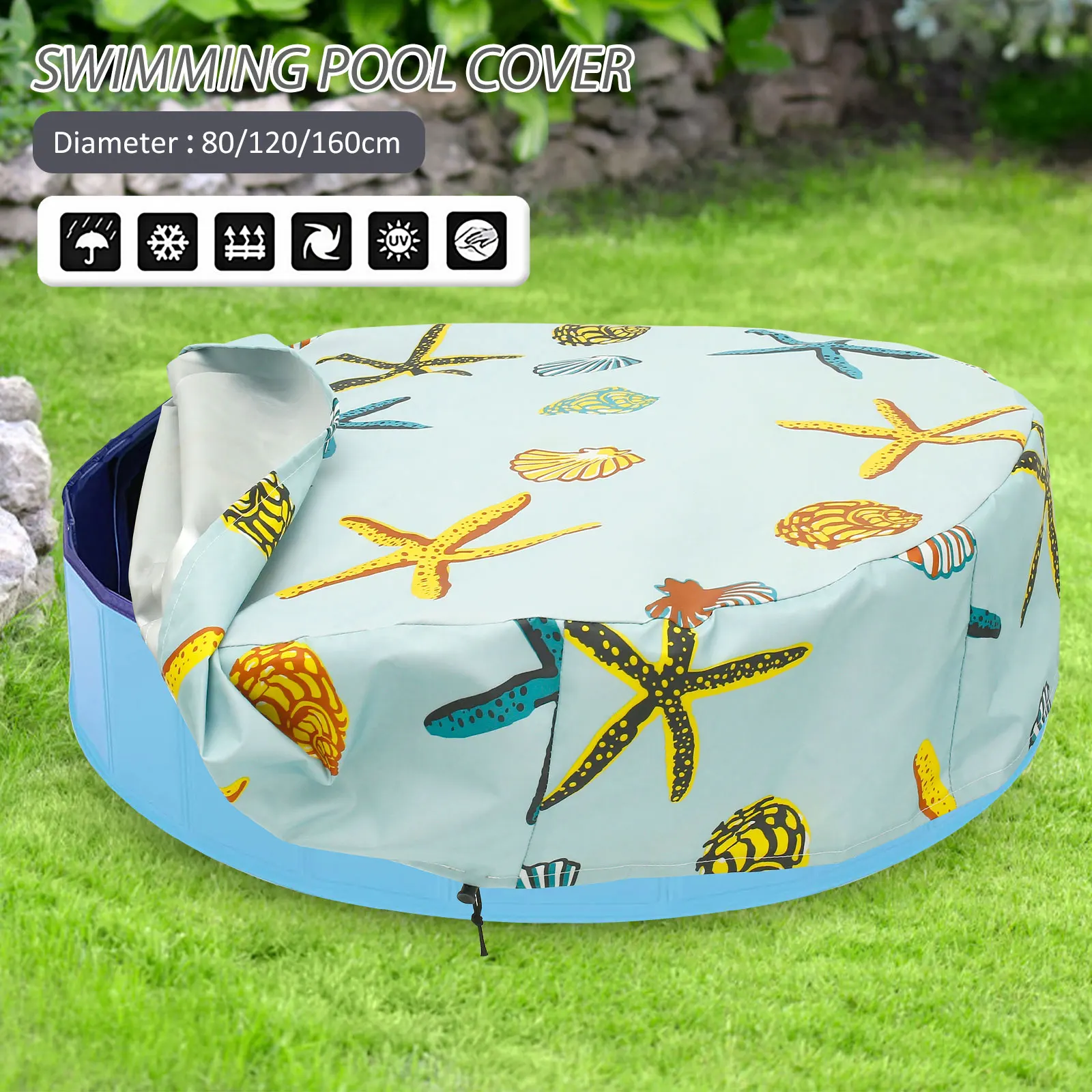 Dog Pet Bath Pool Cover Foldable Round Dog Swimming Pool Cover with Drawstring Waterproof UV Resistant Kiddie Pool Cover Machine
Dog Pet Bath Pool Cover Foldable Round Dog Swimming Pool Cover with Drawstring Waterproof UV Resistant Kiddie Pool Cover Machine