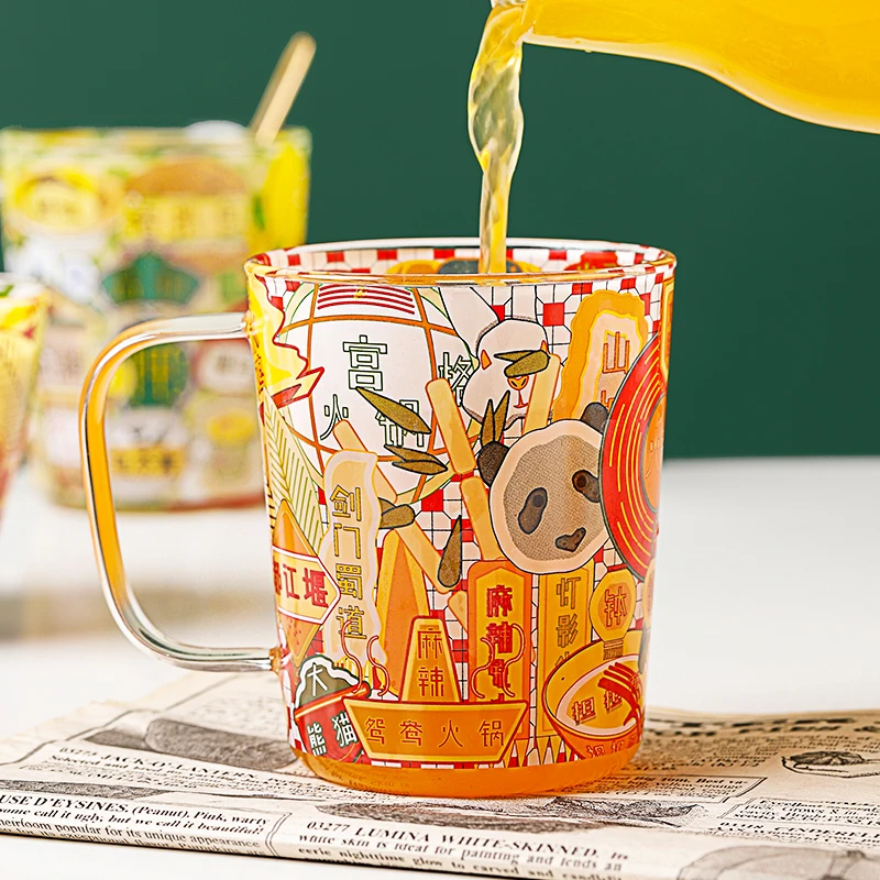 JINYOUJIA Hong Kong style Glass Cup With Handle Heat-resistant Glass Mug For Milk/Coffee/Beer Mugs Creative Drink Cup Gift
JINYOUJIA Hong Kong style Glass Cup With Handle Heat-resistant Glass Mug For Milk/Coffee/Beer Mugs Creative Drink Cup Gift