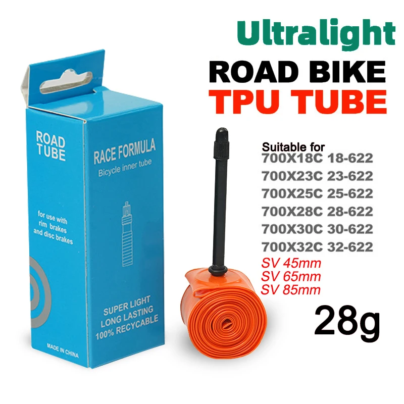 Ultralight Bicycle Inner Tube 700c Road Bike Inner Tube Valve Length 45/65/85Mm Bike Inner Tube18 25 28 32C Presta Valve
Ultralight Bicycle Inner Tube 700c Road Bike Inner Tube Valve Length 45/65/85Mm Bike Inner Tube18 25 28 32C Presta Valve