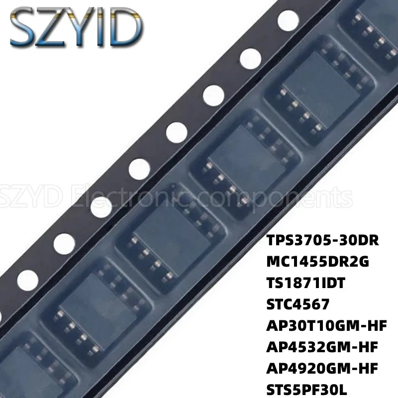 100PCS SOP8 TPS3705-30DR MC1455DR2G TS1871IDT STC4567 AP30T10GM-HF AP4532GM-HF AP4920GM-HF STS5PF30L
100PCS SOP8 TPS3705-30DR MC1455DR2G TS1871IDT STC4567 AP30T10GM-HF AP4532GM-HF AP4920GM-HF STS5PF30L