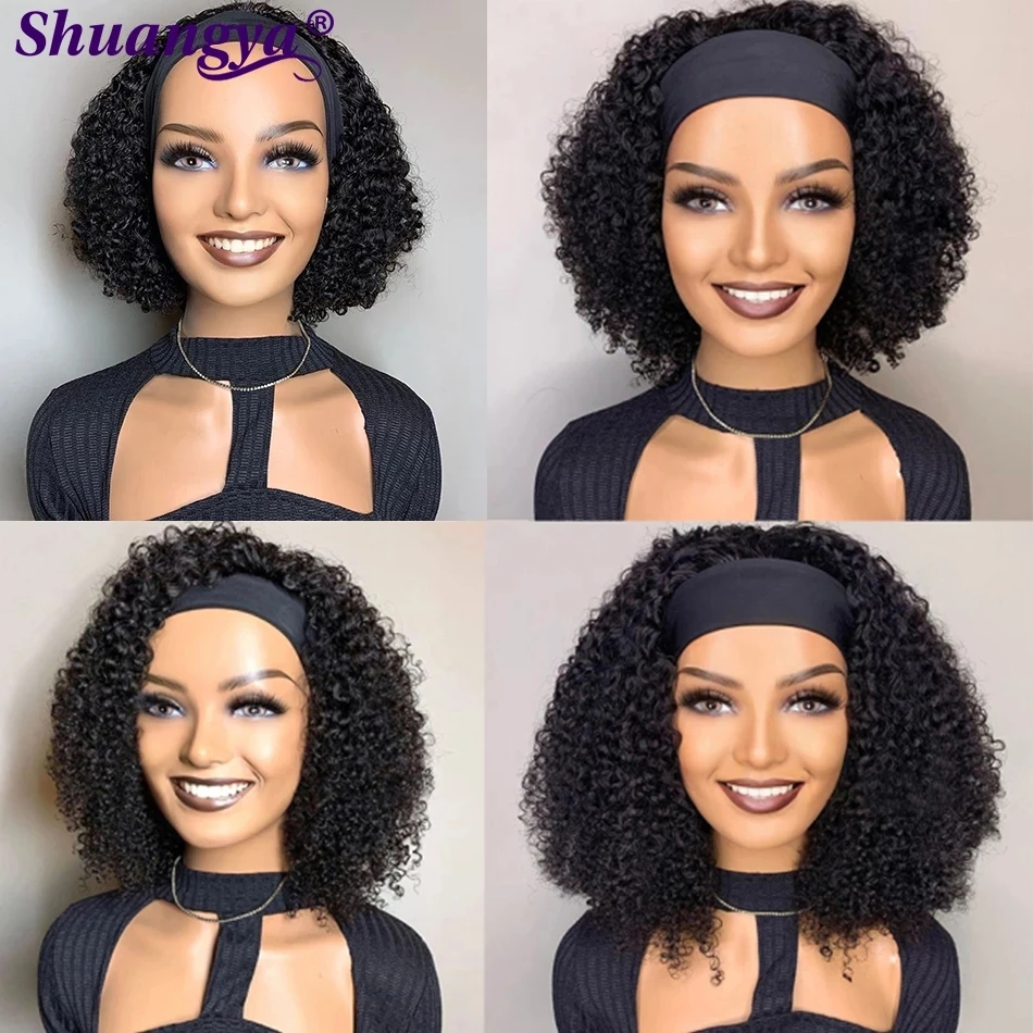 Peruvian Short Curly Headband Wig Remy Hair Kinky Curly Scarf Wigs For Women Shuangya 200 Density Afro Kinky Curly Headband Wig
Peruvian Short Curly Headband Wig Remy Hair Kinky Curly Scarf Wigs For Women Shuangya 200 Density Afro Kinky Curly Headband Wig
