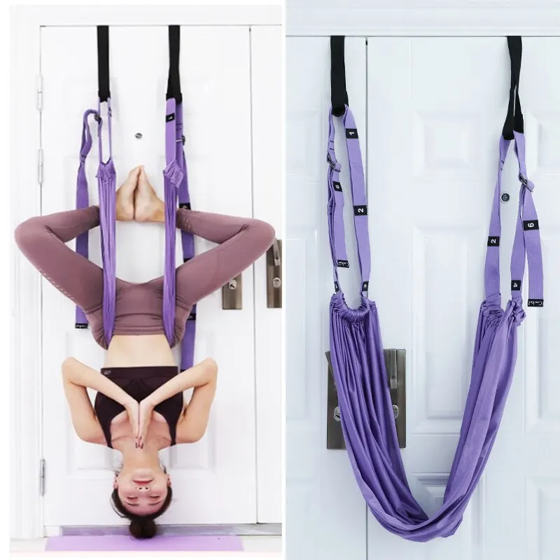 

Подвесной гамак для йоги, регулируемая подвесная койка для аэройоги, эластичная подставка для рук, веревочное устройство для тренировок