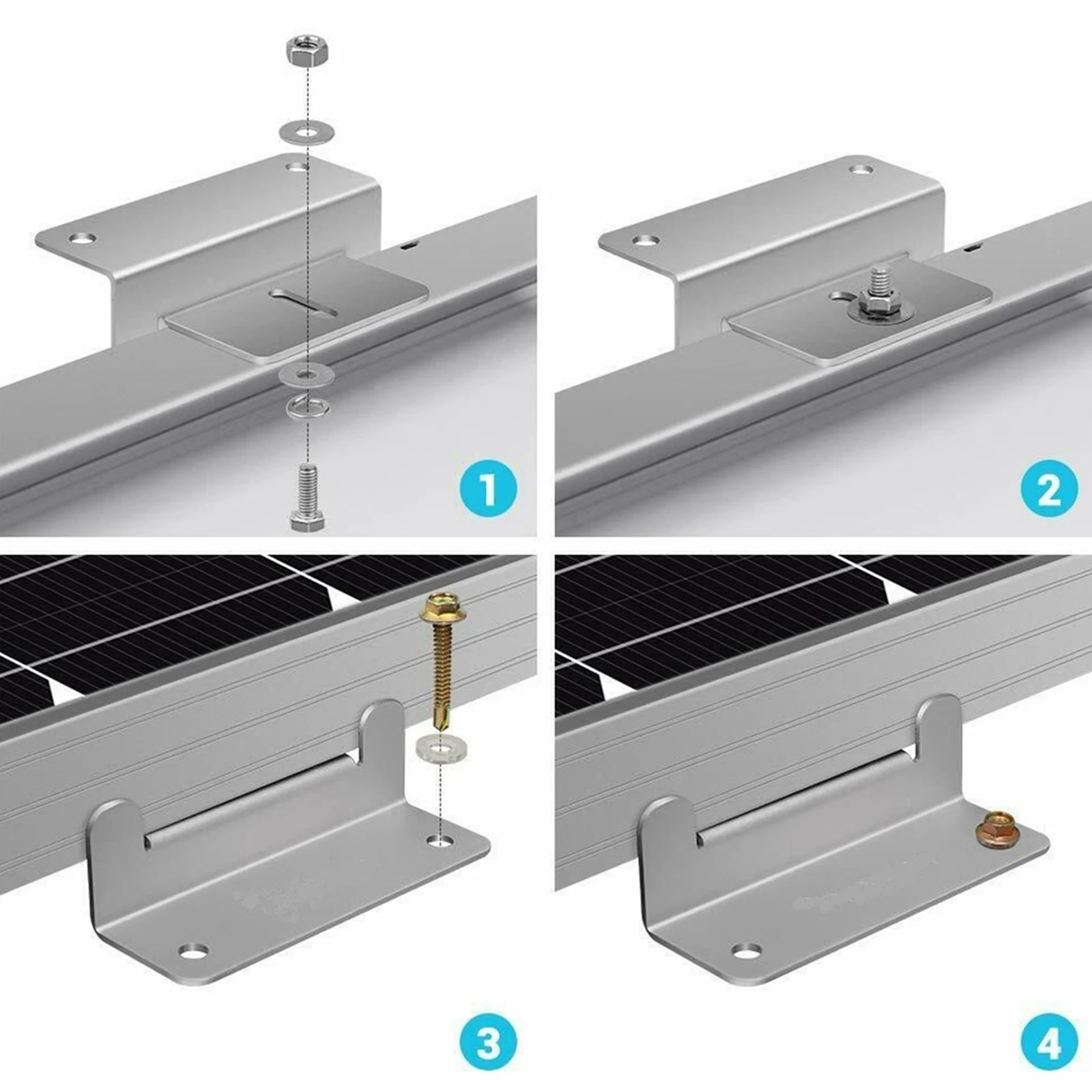 Z Bracket Solar Panel Accessories New Parts Supporting Boat Off-Grid 4/8pcs Mounting Bracket Solar Accessories
Z Bracket Solar Panel Accessories New Parts Supporting Boat Off-Grid 4/8pcs Mounting Bracket Solar Accessories