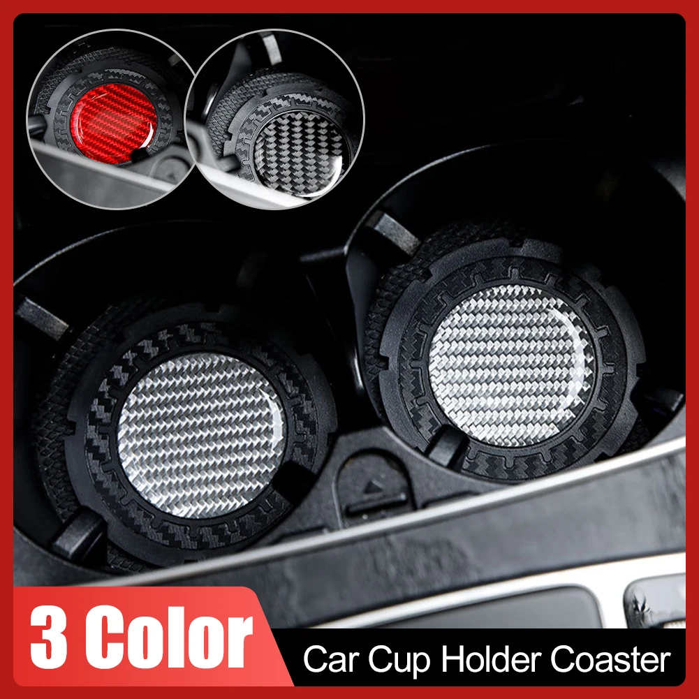 2pcs Carbon Fiber Pattern Car Coaster Water Cup Slot Non-Slip Cup Holder Mat Waterproof Auto Interior Decoration Accessories
2pcs Carbon Fiber Pattern Car Coaster Water Cup Slot Non-Slip Cup Holder Mat Waterproof Auto Interior Decoration Accessories