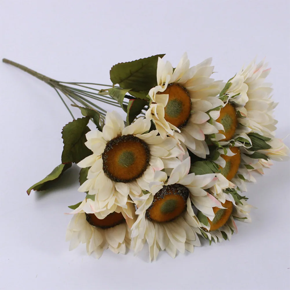 13 Heads Artificial Flowers Fake Sunflowers Plastic Plants Wedding Garden Decoration Artificial Flowers Bouquet Fake Flower
13 Heads Artificial Flowers Fake Sunflowers Plastic Plants Wedding Garden Decoration Artificial Flowers Bouquet Fake Flower