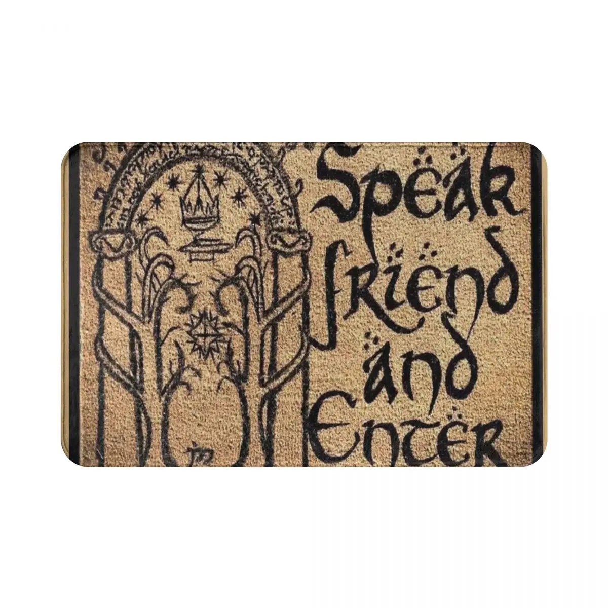 Speak Friend And Enter Doormat Rug carpet Mat Footpad Polyester Anti-slip Washable Entrance Kitchen Bedroom balcony toilet
Speak Friend And Enter Doormat Rug carpet Mat Footpad Polyester Anti-slip Washable Entrance Kitchen Bedroom balcony toilet