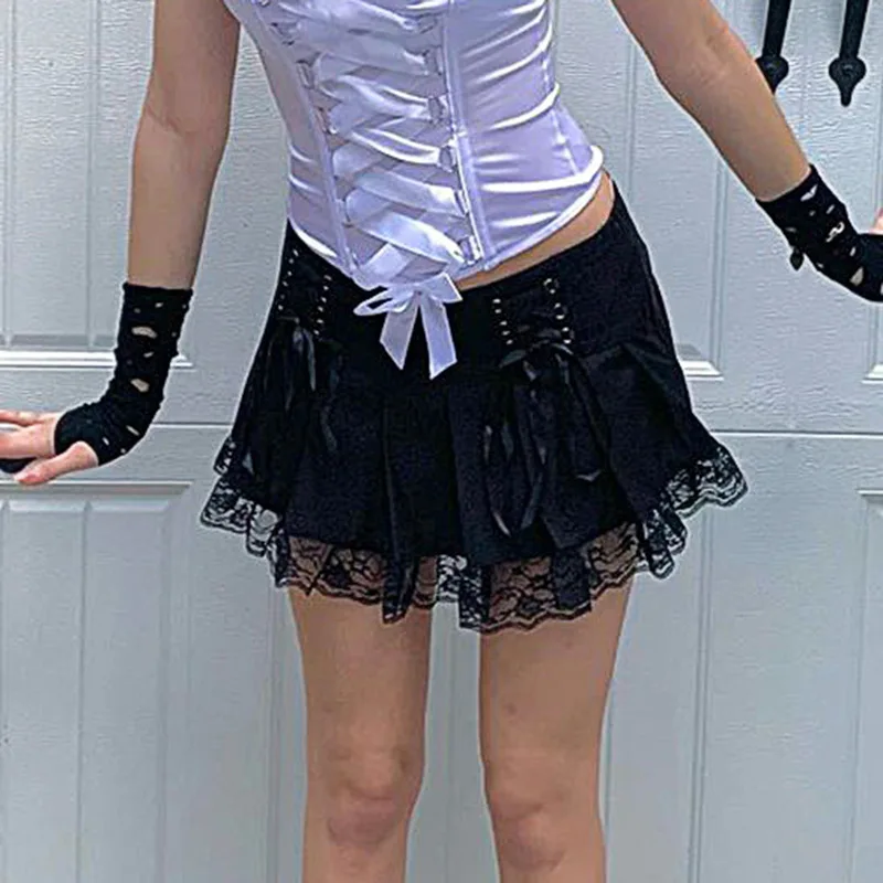 Woman Skirts Goth Sexy Women Mini Skirt Black Sexy Lace Punk Pleated High Waist Dance Clothing Autumn Short Harajuku Streetwear
Woman Skirts Goth Sexy Women Mini Skirt Black Sexy Lace Punk Pleated High Waist Dance Clothing Autumn Short Harajuku Streetwear
