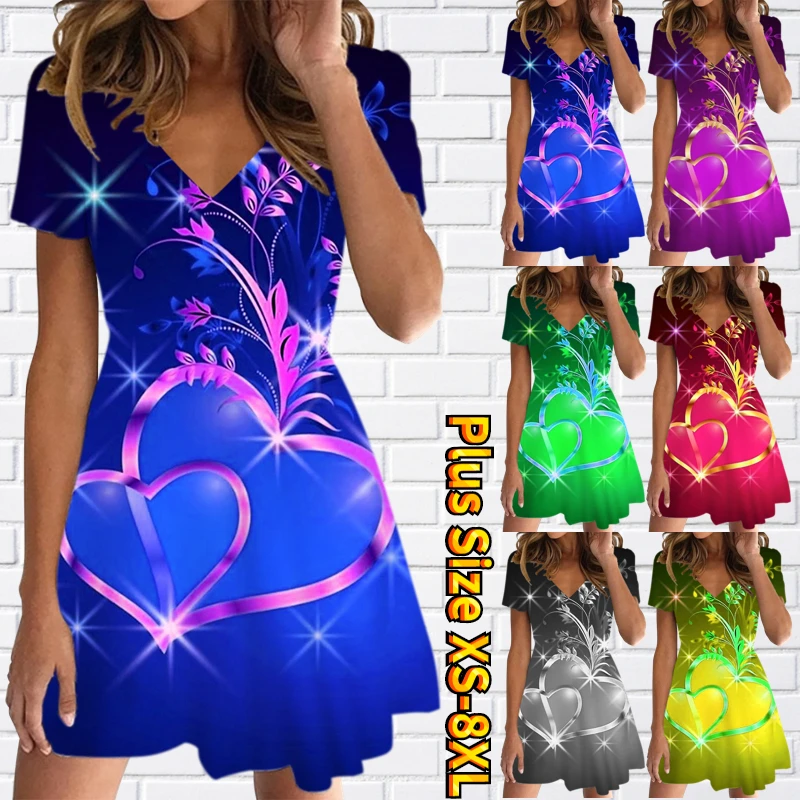 Женское платье с V-образным вырезом, свободное облегающее платье большого размера с принтом, винтажная Юбка До Колена с коротким рукавом, лето 2023
Женское платье с V-образным вырезом, свободное облегающее платье большого размера с принтом, винтажная Юбка До Колена с коротким рукавом, лето 2023