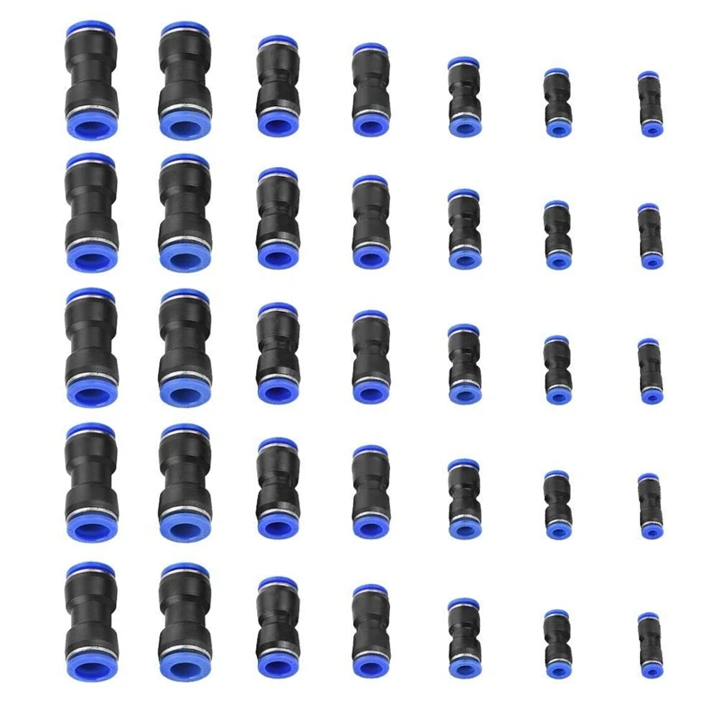 35Pcs Quick Coupling Pneumatic Push-In Pipe Coupling Pu4-16Mm Parts 5/32, 1/4, 5/16, 3/8, 12/25, 1/2, 16/25 Inch Tube
35Pcs Quick Coupling Pneumatic Push-In Pipe Coupling Pu4-16Mm Parts 5/32, 1/4, 5/16, 3/8, 12/25, 1/2, 16/25 Inch Tube