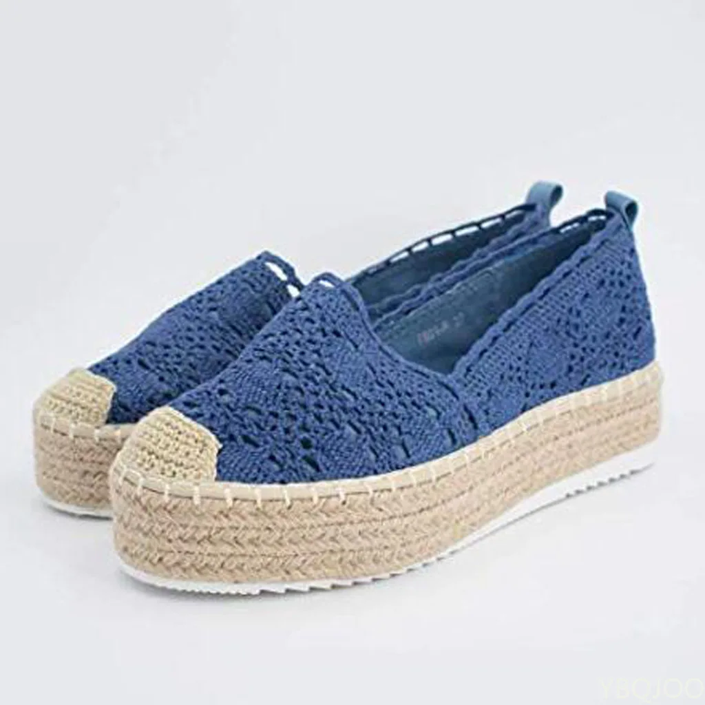 Women Autumn Flats Shoes Solid Lace Canvas Shoes Hollow Floral Breathable Platform Flat Shoes Loafers Female Espadrilles
Women Autumn Flats Shoes Solid Lace Canvas Shoes Hollow Floral Breathable Platform Flat Shoes Loafers Female Espadrilles