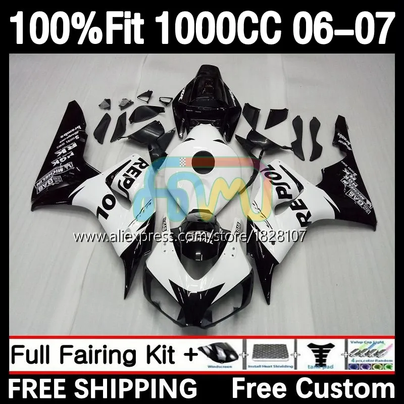 100%Fit Fairing For HONDA CBR 1000 RR Repsol white CBR1000 RR CC 1000RR 1000CC 36No.18 CBR1000RR 06 07 2006 2007 Injection Body
100%Fit Fairing For HONDA CBR 1000 RR Repsol white CBR1000 RR CC 1000RR 1000CC 36No.18 CBR1000RR 06 07 2006 2007 Injection Body