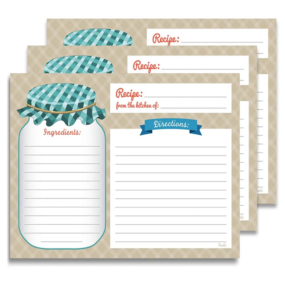25PCS Kitchen Recipe Cards Double Sided Blank Handwriting Message Card For Home Kitchen Wedding Party DIY Present Supplies
25PCS Kitchen Recipe Cards Double Sided Blank Handwriting Message Card For Home Kitchen Wedding Party DIY Present Supplies