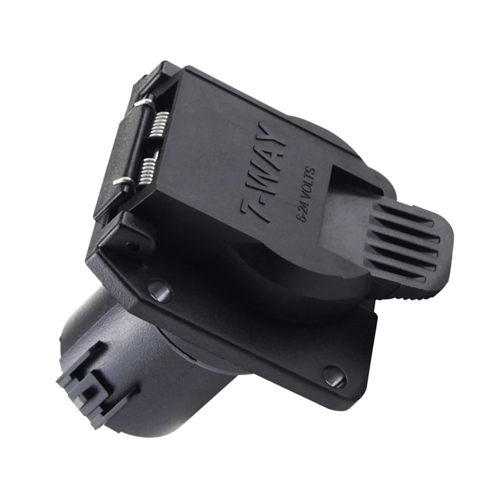 

1x Power Socket Trailer Socket Adapter Suitable For Most 7-pin RVs And Trailers 7-pin Car Wiring Socket 6-24V Connectors Cables