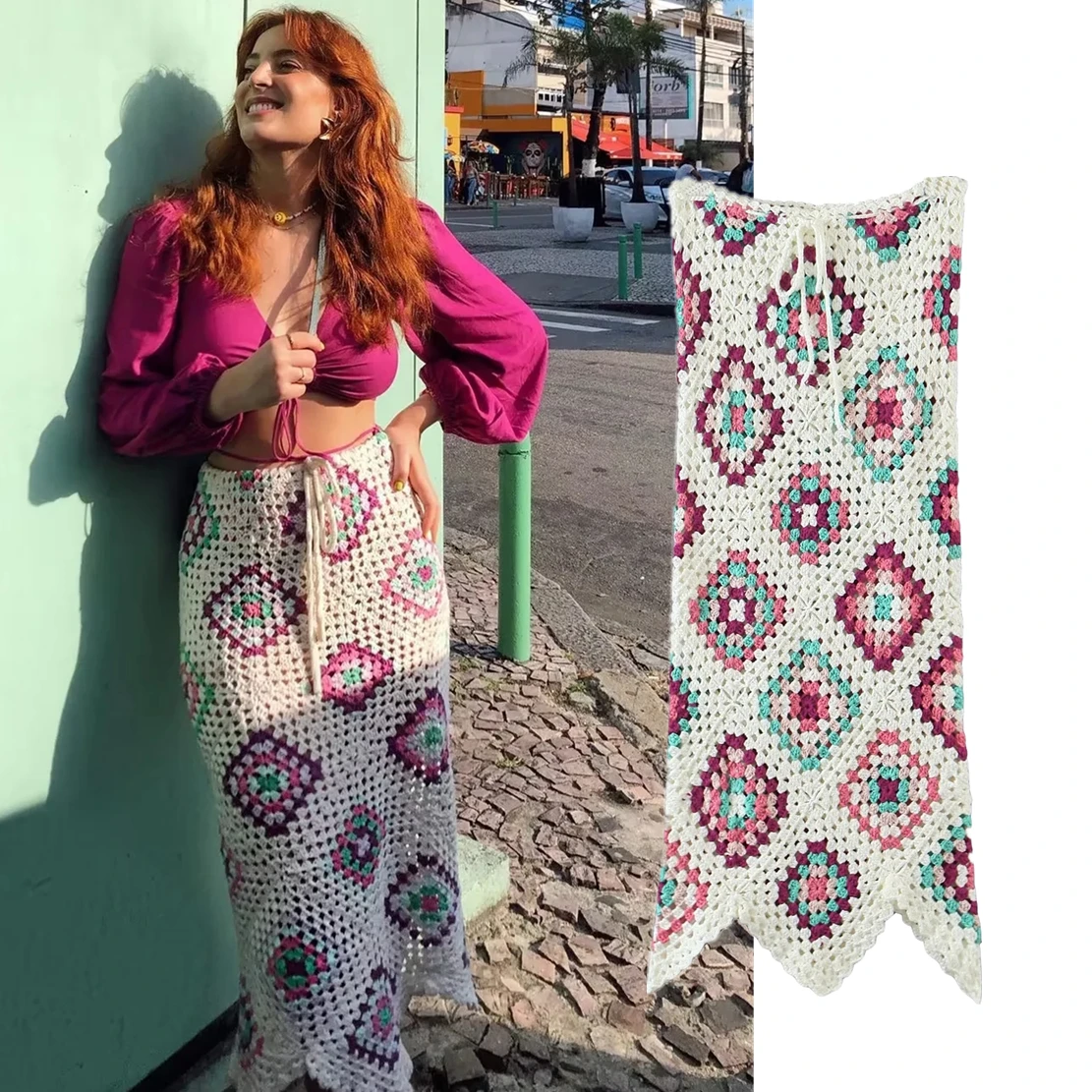 Jenny&Dave Indie Folk Ins Blogger Vintage Floral jacquard Handmade Knitted Midi Skirts Women
Jenny&Dave Indie Folk Ins Blogger Vintage Floral jacquard Handmade Knitted Midi Skirts Women