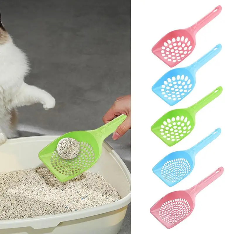 

Cat Litter Scooper Pooper Scooper For Cats Cat Poop Shovel Solid Resin Easy To Face All Kinds Of Cat Litter Suspending Hole