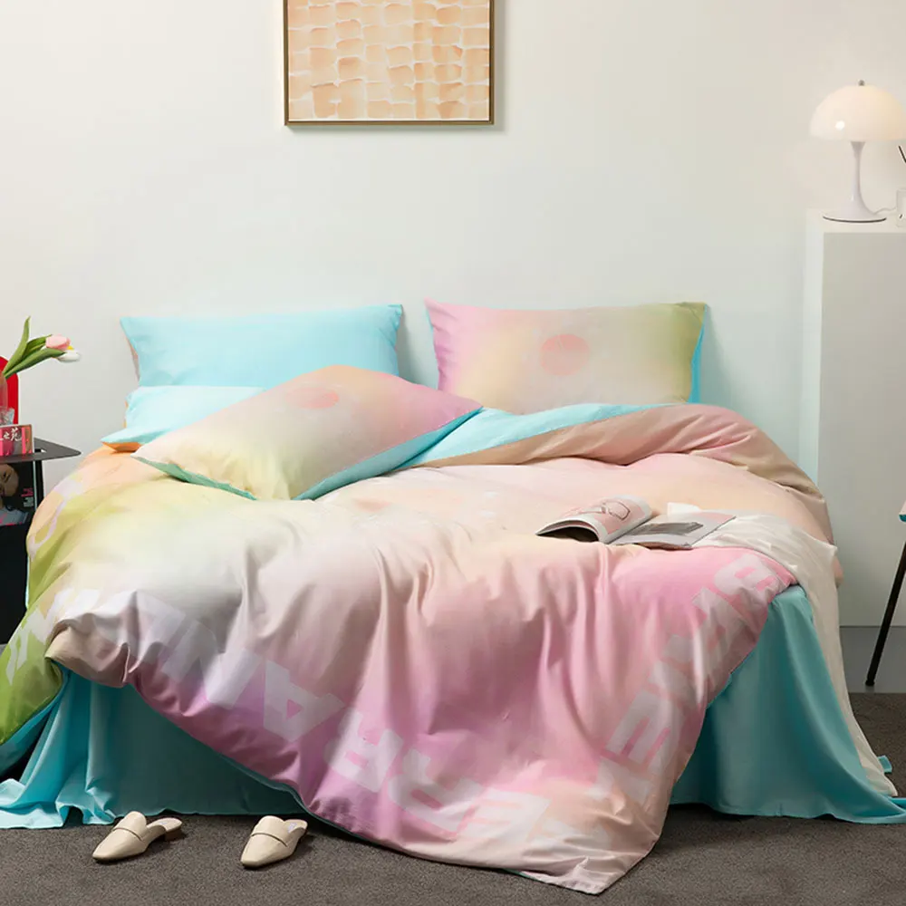 Svetanya Gradient Color Abstract 100% Egyptian Cotton Bedlinens Twin Queen King Size Set Fitted Sheet Duvet Cover Set Bedding
Svetanya Gradient Color Abstract 100% Egyptian Cotton Bedlinens Twin Queen King Size Set Fitted Sheet Duvet Cover Set Bedding