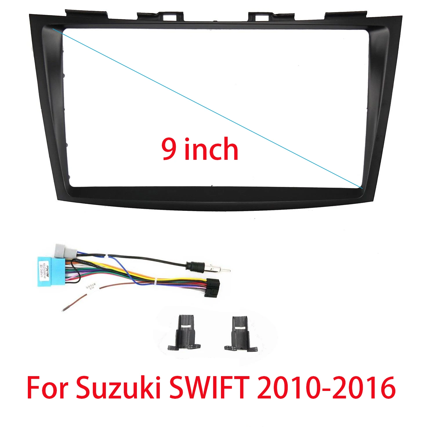 9-дюймовая автомобильная рама для Suzuki Swift 2010-2016 мультимедийный аудиоплеер радио